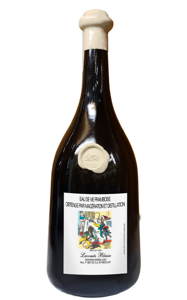 150cl-framboise-2025 Eau de Vie Framboise<br> obtenue par macération et distillation <br> 43% vol. magnum 150cl – Image 1