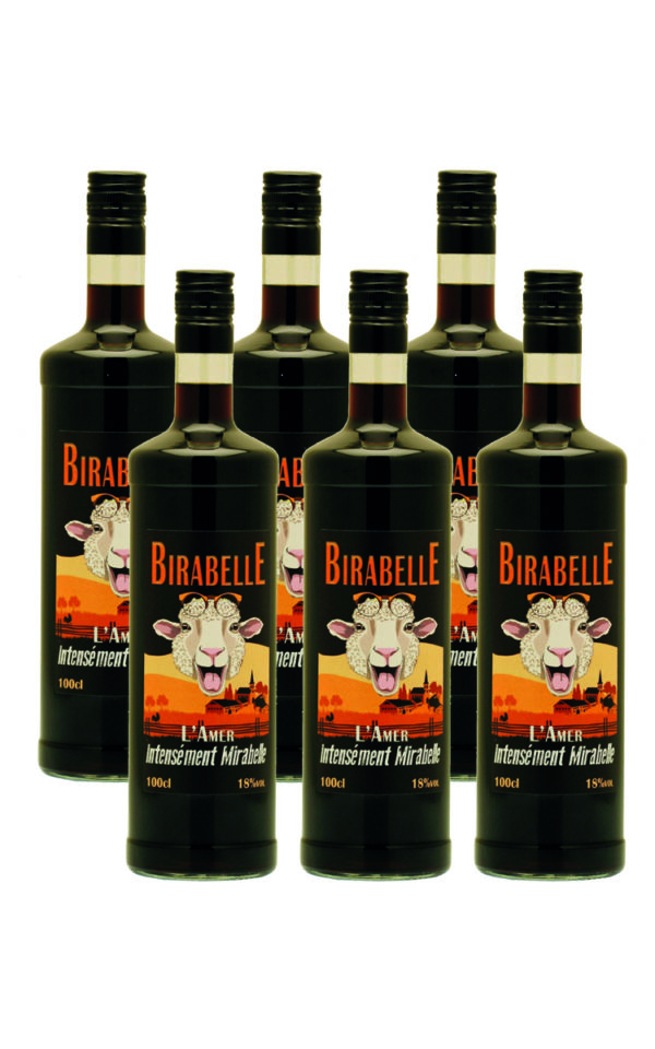 100cl Birabelle par 6 Birabelle® Amer Bière à la Mirabelle 18% vol.<br>lot de 6 btl 100 cl – Image 1