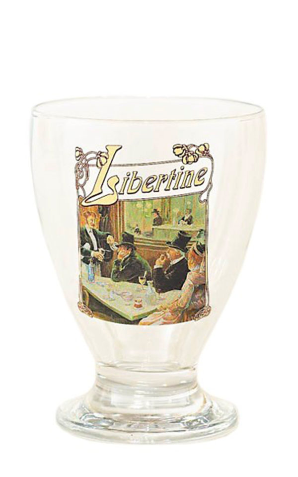 6 verres sérigraphiés <br> Libertine – Image 1