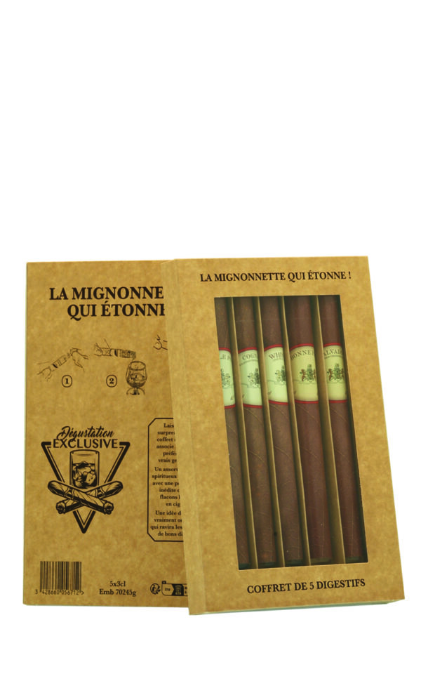 Coffret de 5 cigares 2024 dos Coffret <br> 5 cigares assortis<br>40% vol. 5 x 3cl – Image 2