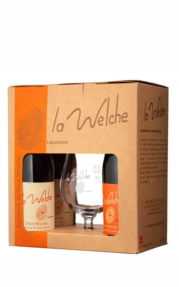 biere-coffret-4-bouteilles-et-verre Coffret <br>La Welche <br>1 verre + 4 bières 33cl – Image 1