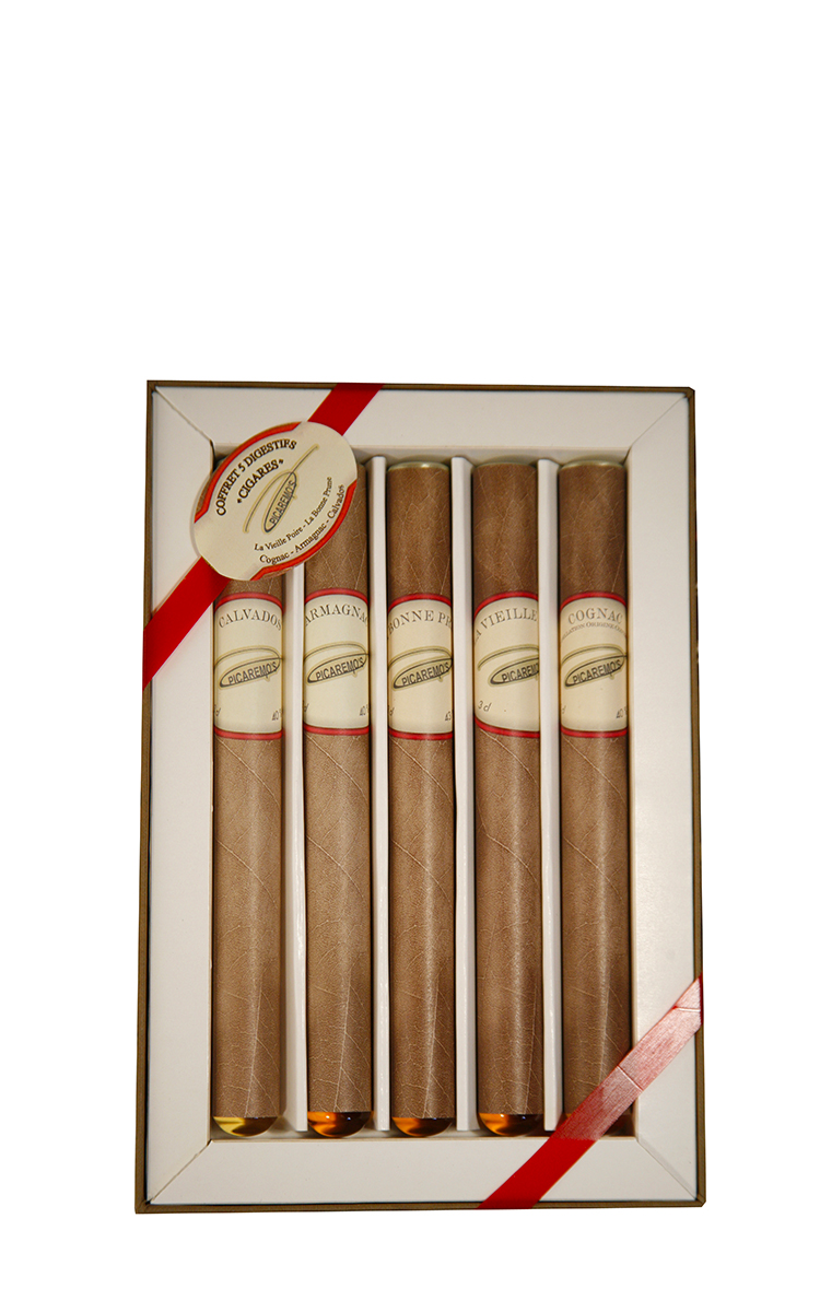 Coffret 5 cigares assortis40% vol. 5 x 3cl - Boutique Lecomte-Blaise