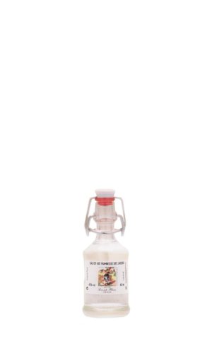 eau-de-vie de Framboise des Jardins mignonnette fermoir 4 cl
