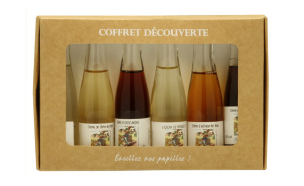 Cageonnette de 6 mignonnettes Liqueurs et Crèmes – Image 2
